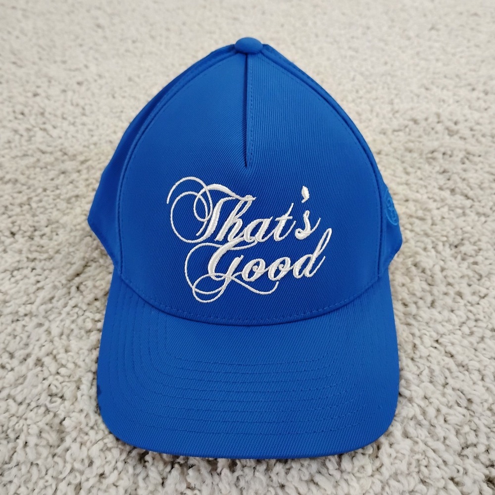 G/Fore Hat Cap Mens Blue Snap Back Golf Flexfit Tech Outdoor Preppy Casual Logo